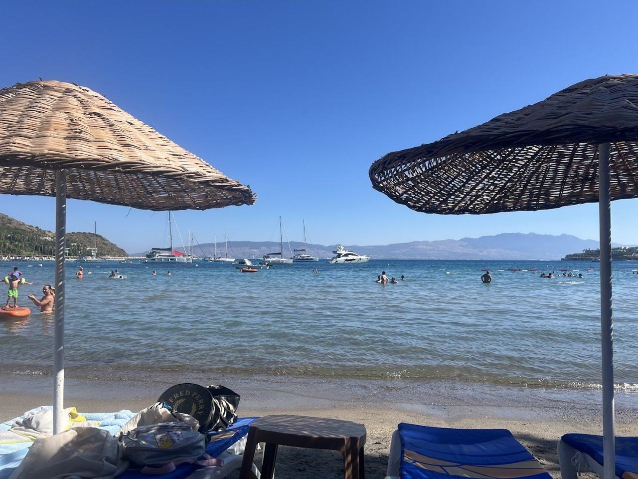 Akyarlar sandy bay and fishing village at the south of the Bodrum peninsula
