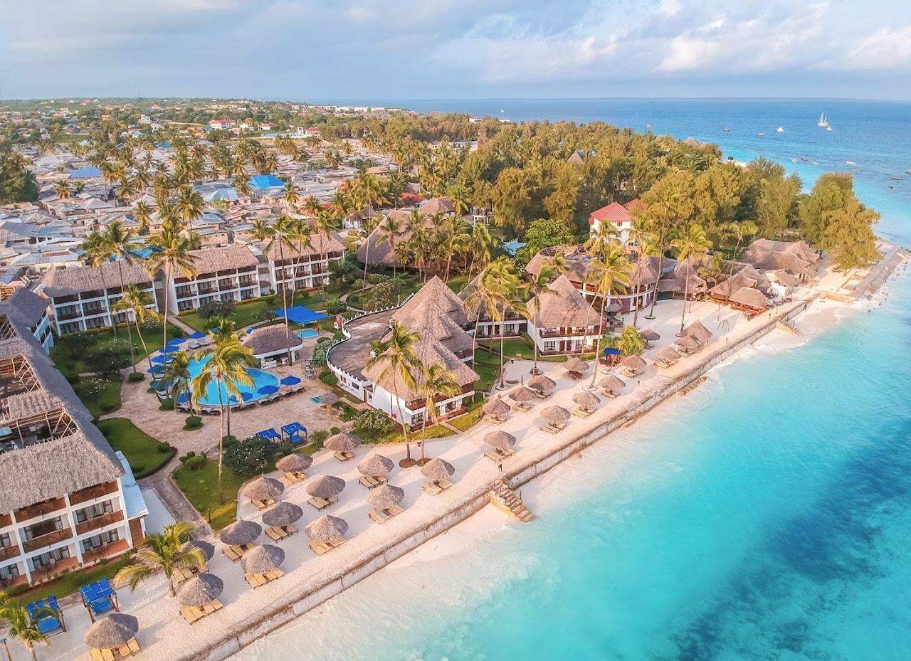 A boutique beach of powder white sand and turquoise water at a gentle price in Zanzibar