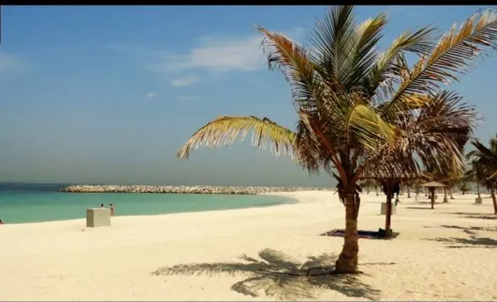 A second view of Al Mamzar Beach Park in Dubai
