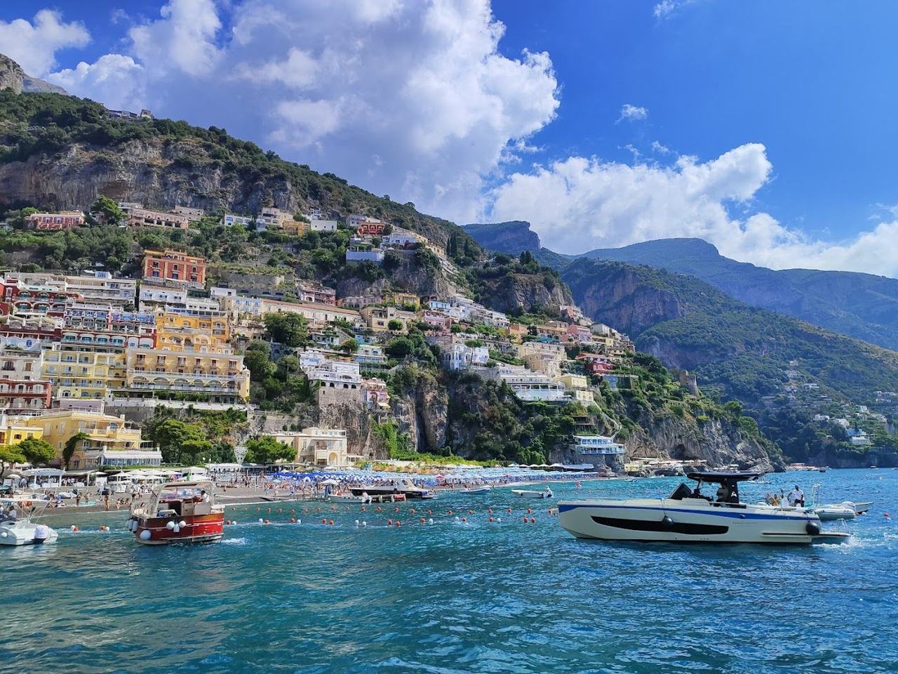 A signature beach in Amalfi Coast