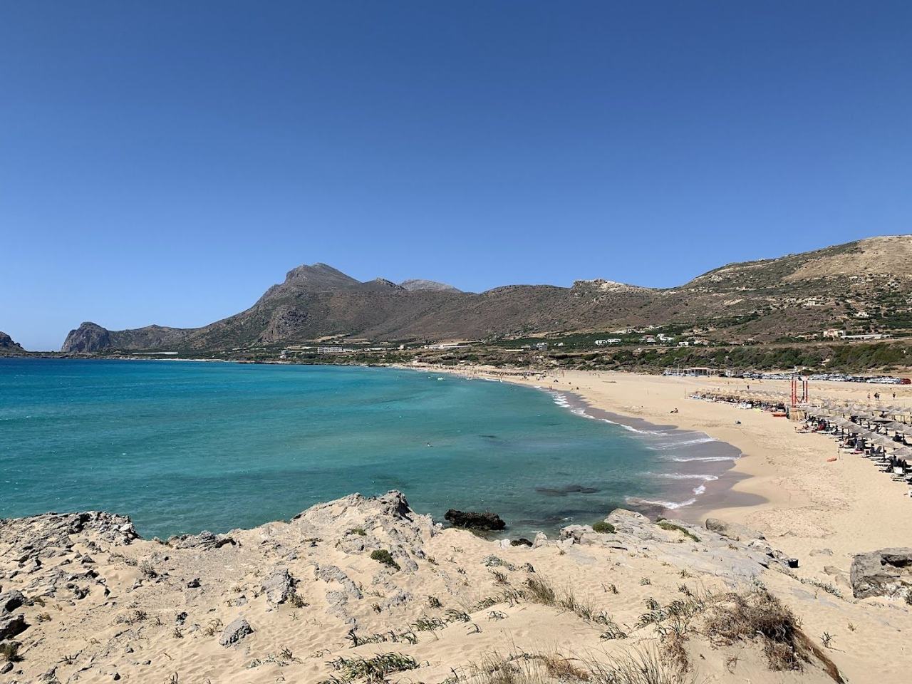 Big enough to absorb the crowds, with warm sea and a string of showpiece beaches.