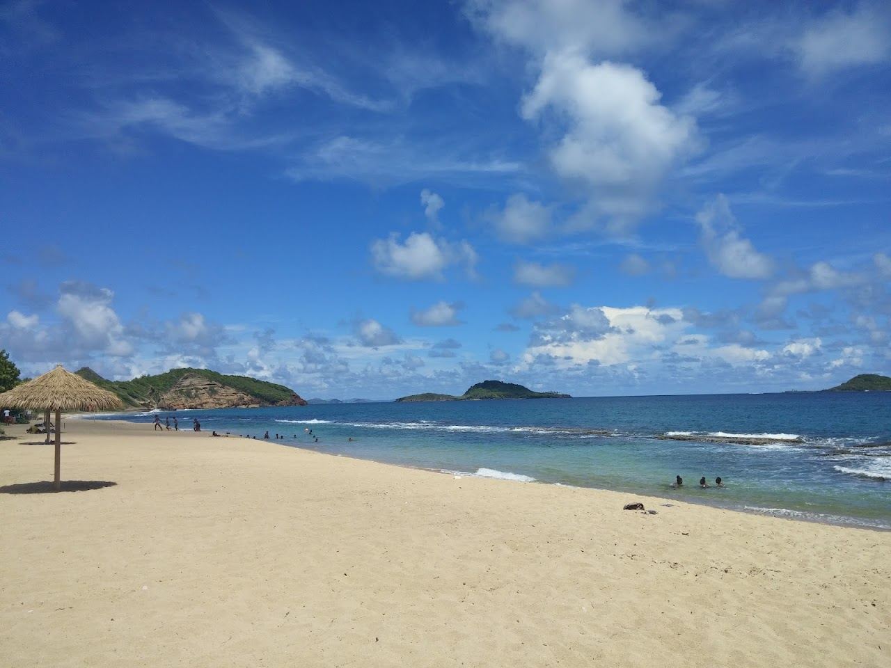 Coral reef and Atlantic water off Bathway Beach on the northern tip of Grenada near Levera