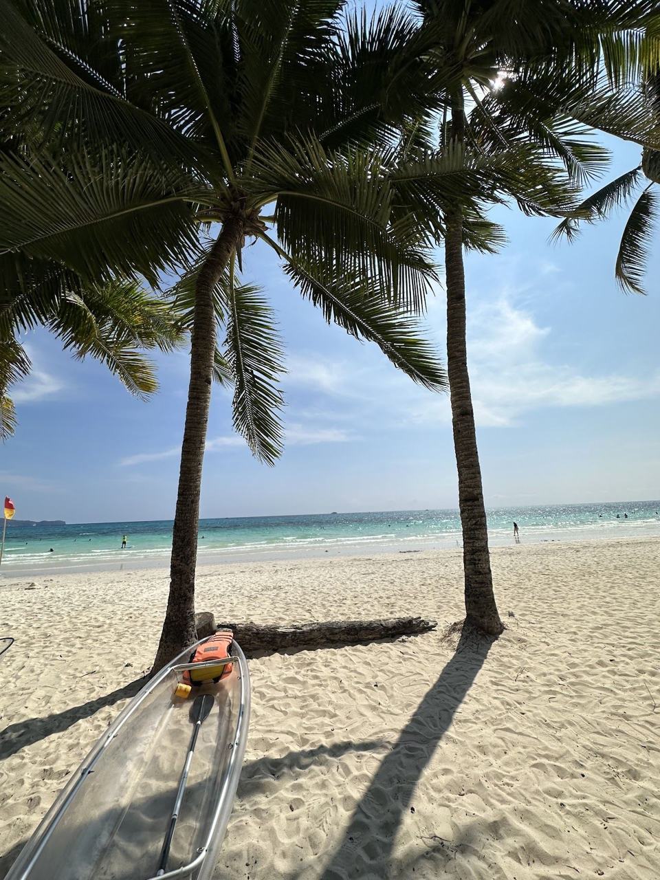 Calm local shoreline in the Manoc Manoc area on the southern side of Boracay