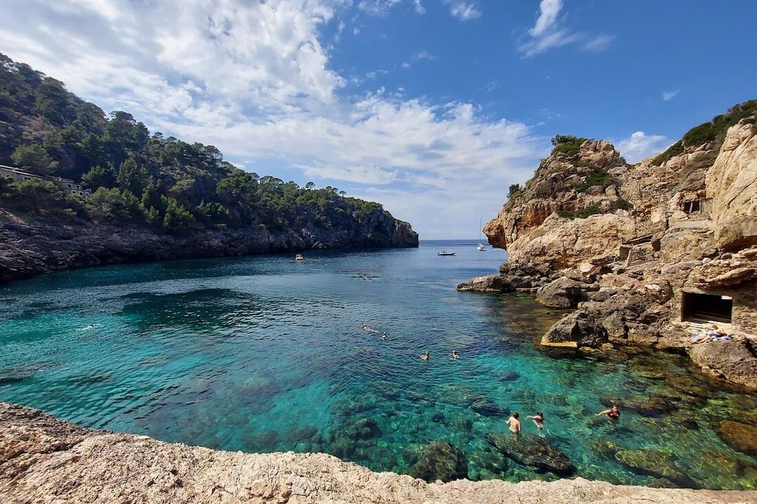 Cala Deia shoreline and water, Mallorca