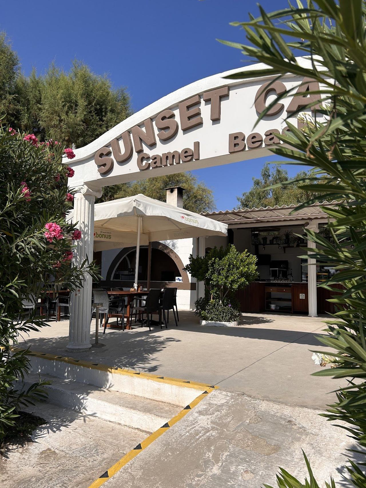 Sandy family bay at Camel Beach in Ortakent near Bodrum