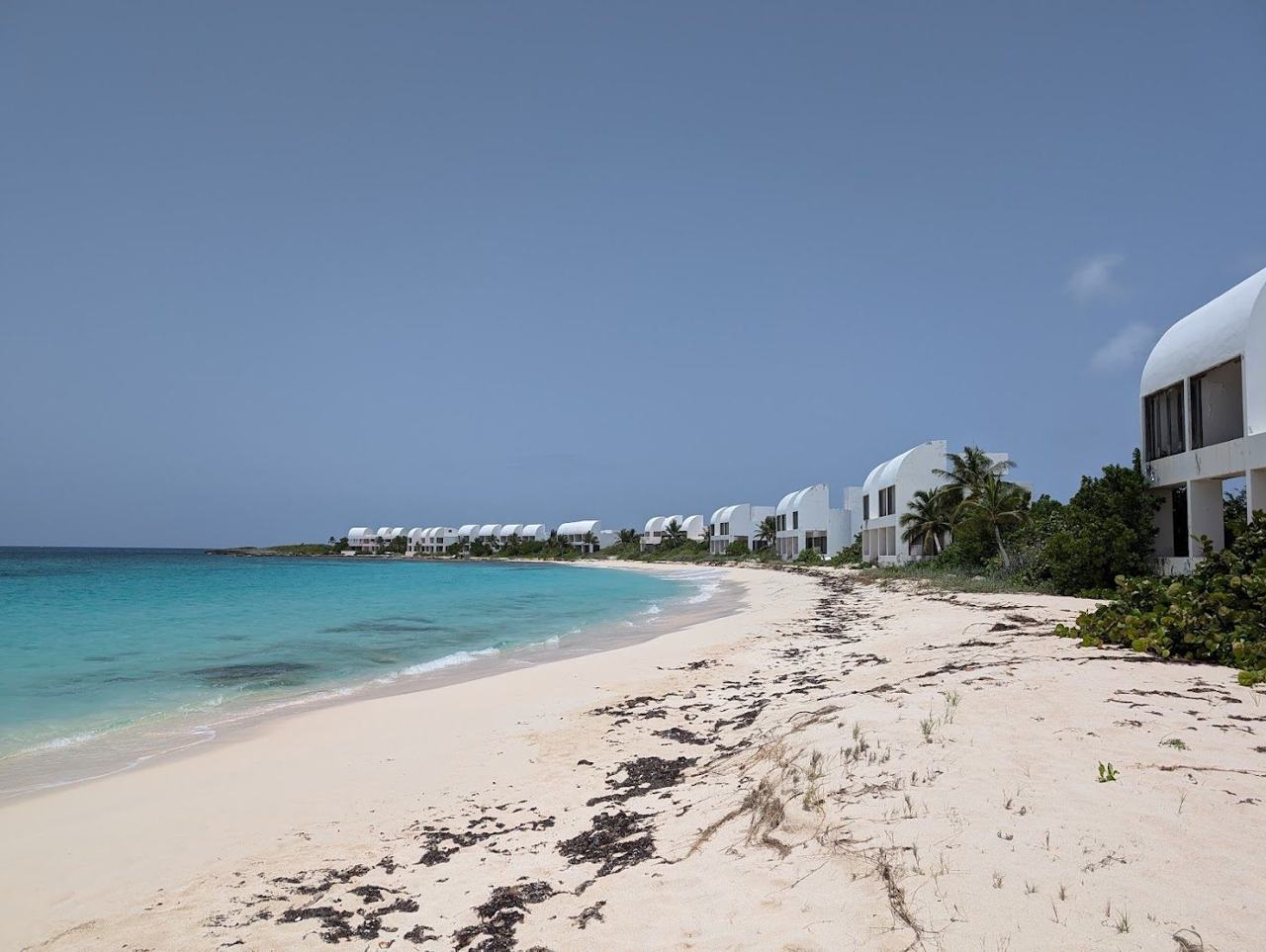 Brilliant white sand and clear shallows at Shoal Bay East on Anguilla