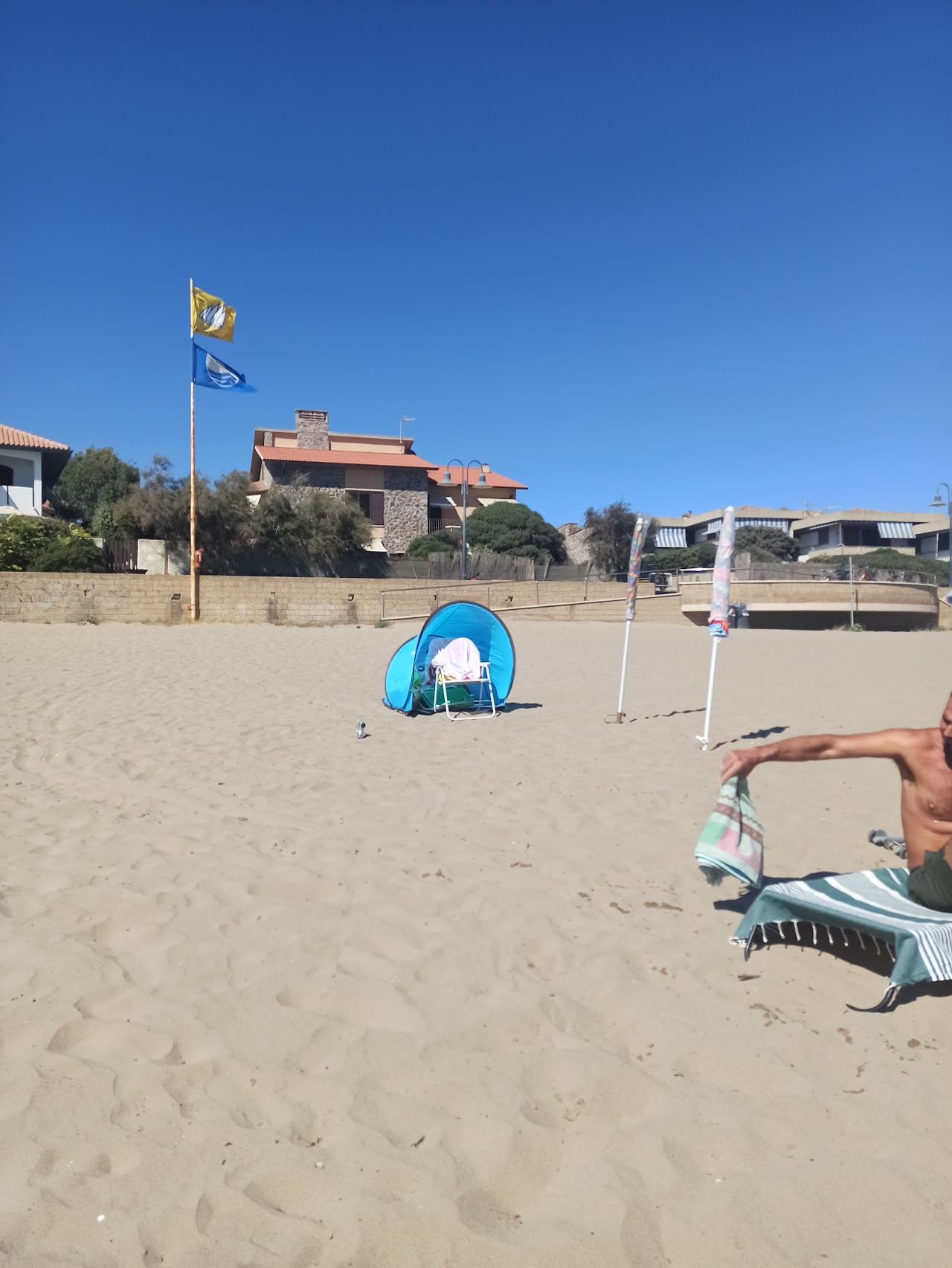 The sand and harbour town of Castiglione della Pescaia on the Maremma coast
