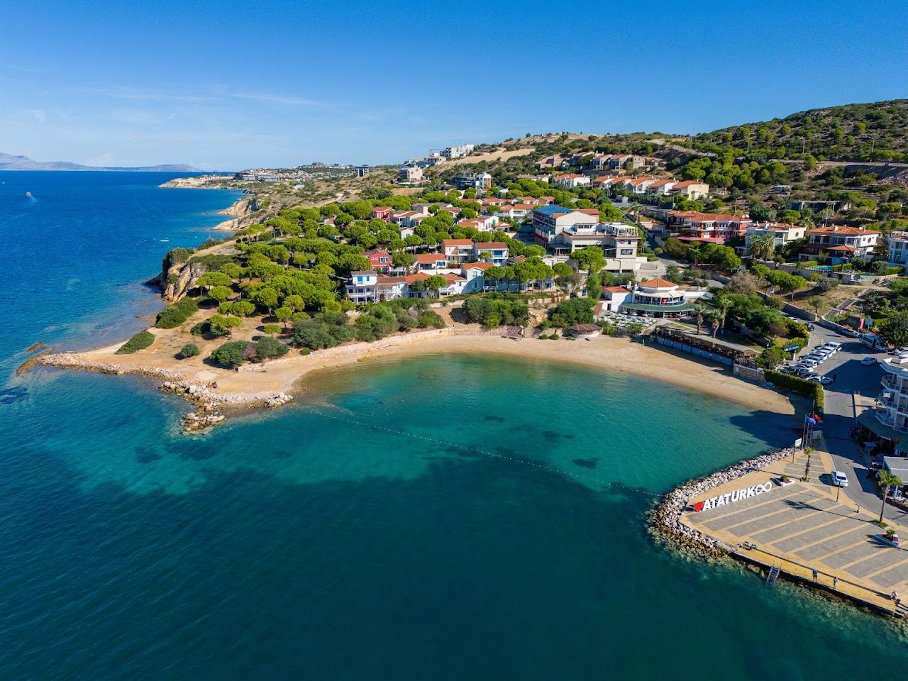 Tekke Beach on the Cesme coast near Izmir in Turkey