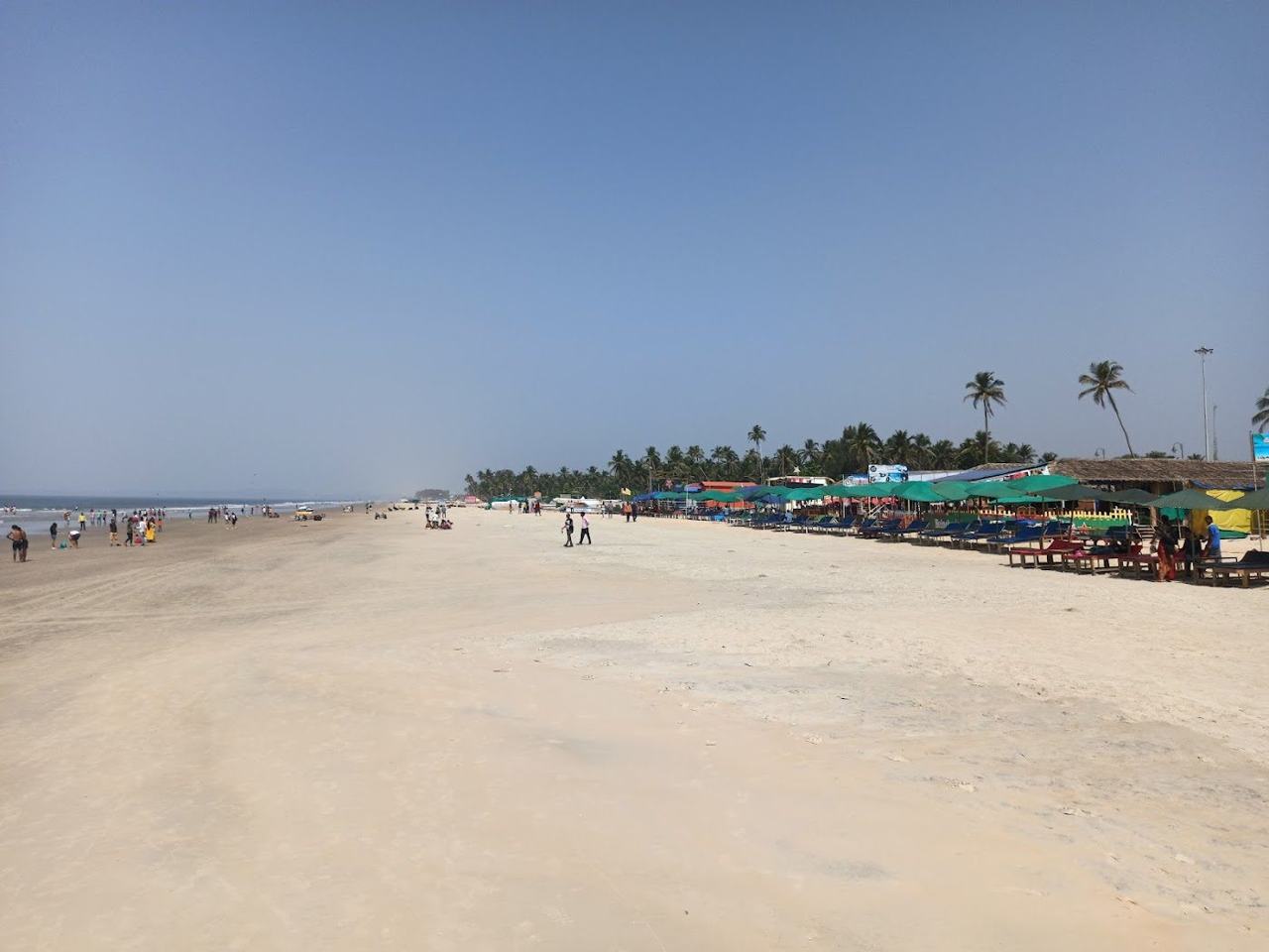 Colva Beach wide sweep of white sand on the South Goa coast