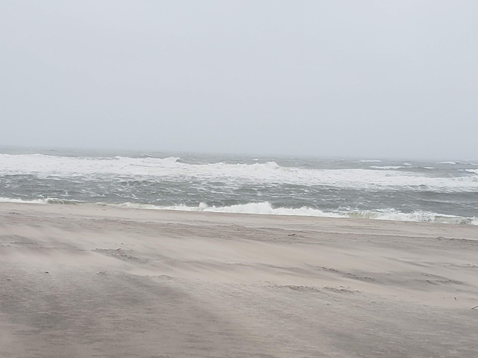 The wide white sand at Coopers Beach in Southampton