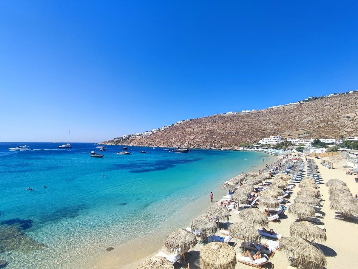 A signature beach in Mykonos