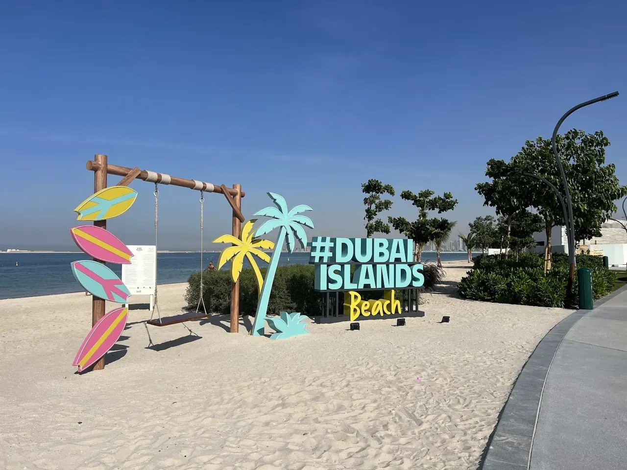 A second view of Dubai Islands Beach in Dubai