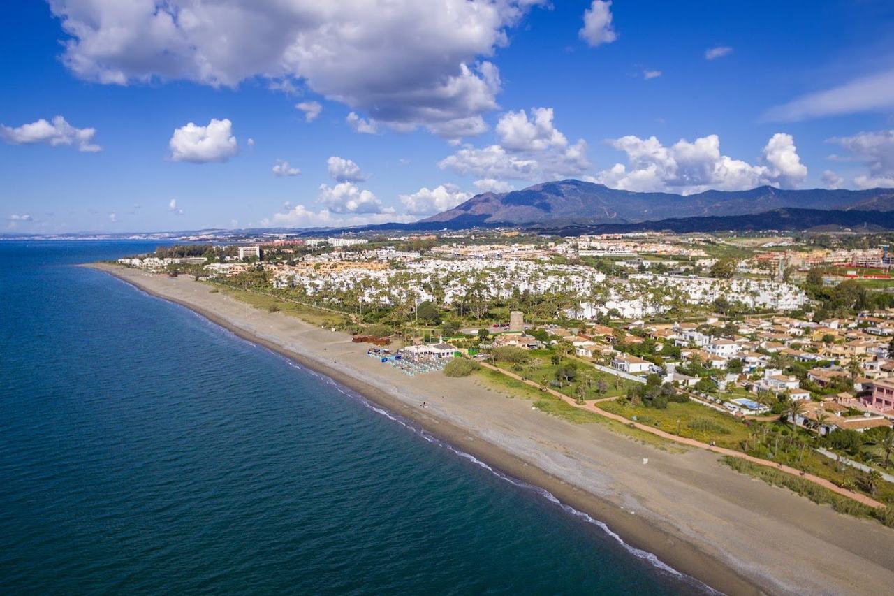 El Saladillo beach and dunes between Estepona and Marbella on the Costa del Sol