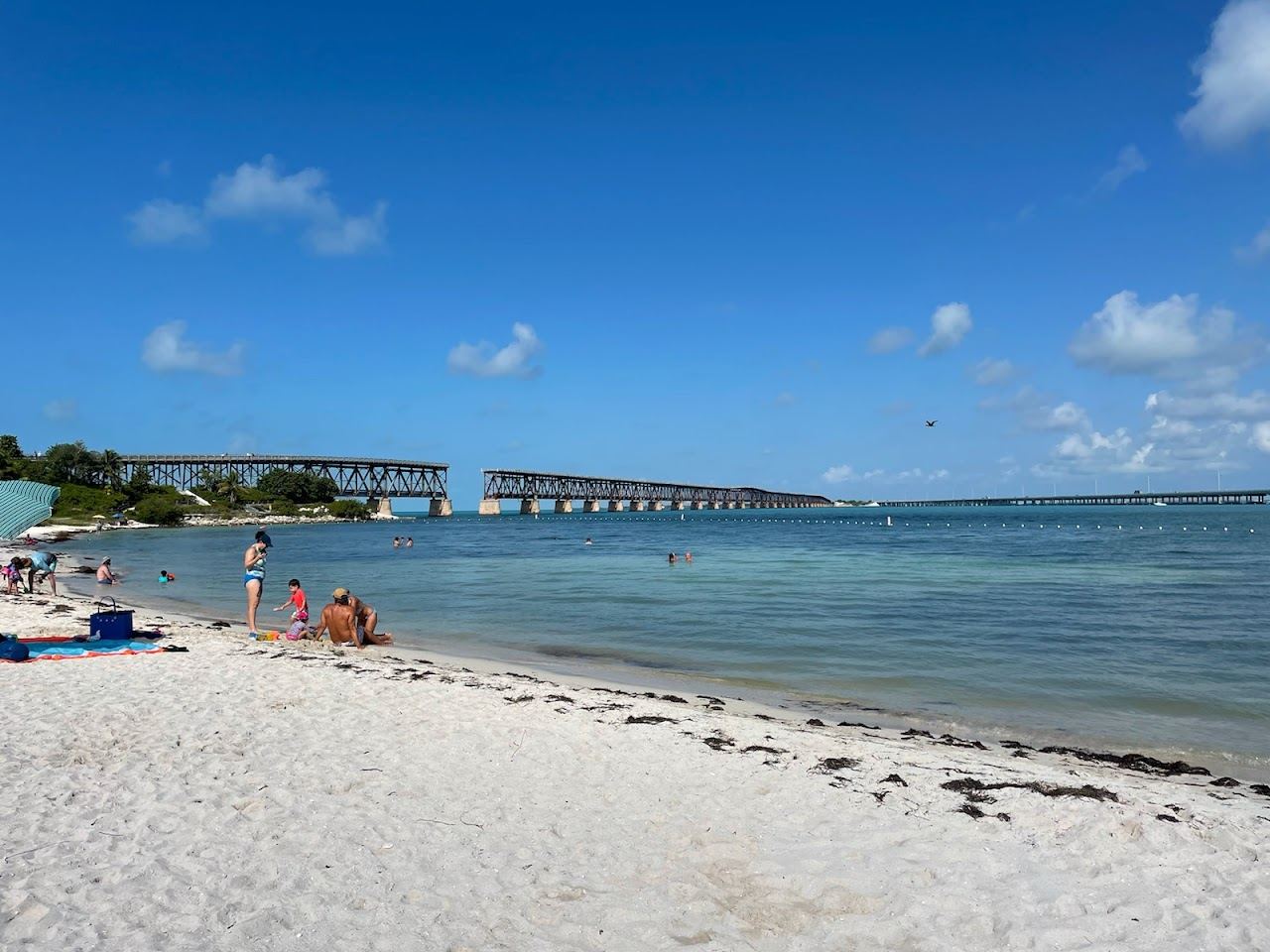 The calm turquoise water and soft sand of Bahia Honda State Park in the Florida Keys