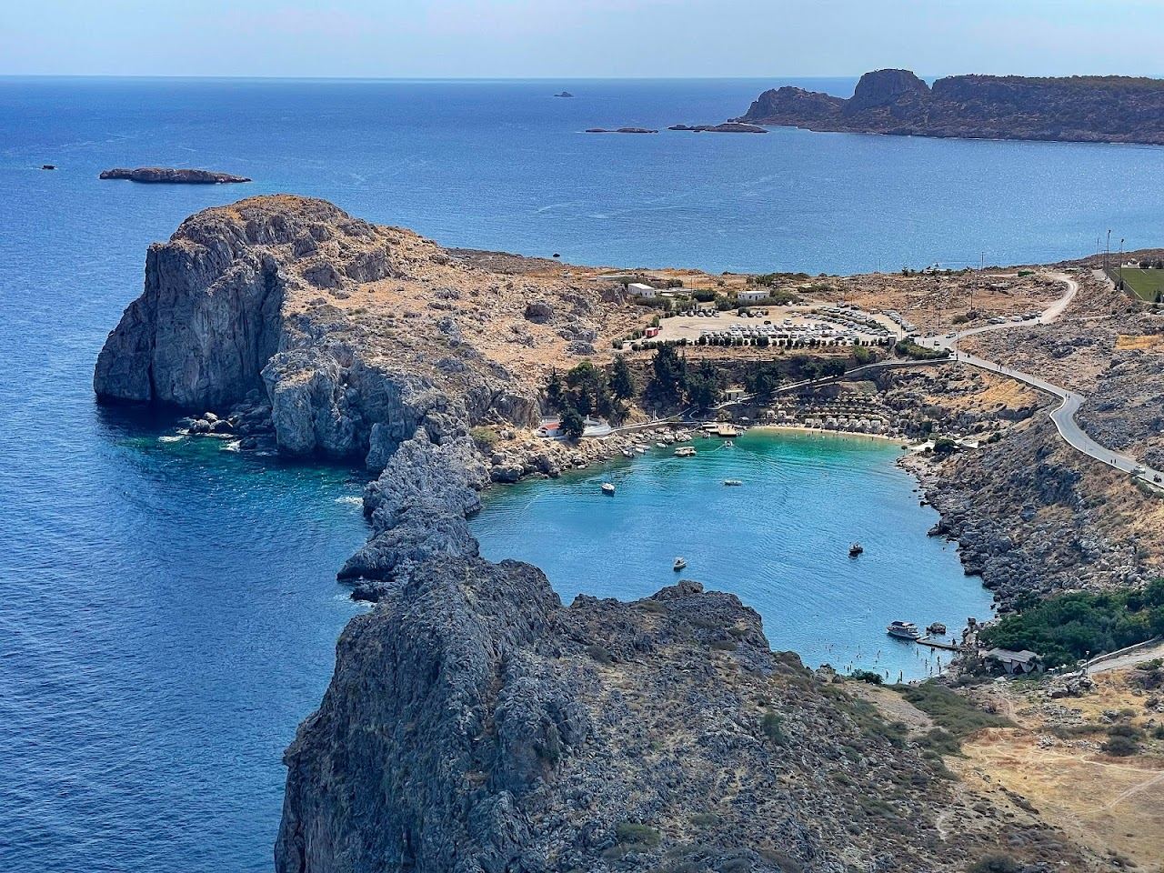 St Pauls Bay beach in Lindos, Rhodes