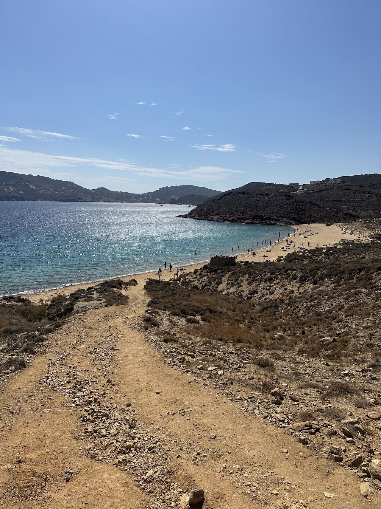 Agios Sostis beach in Mykonos