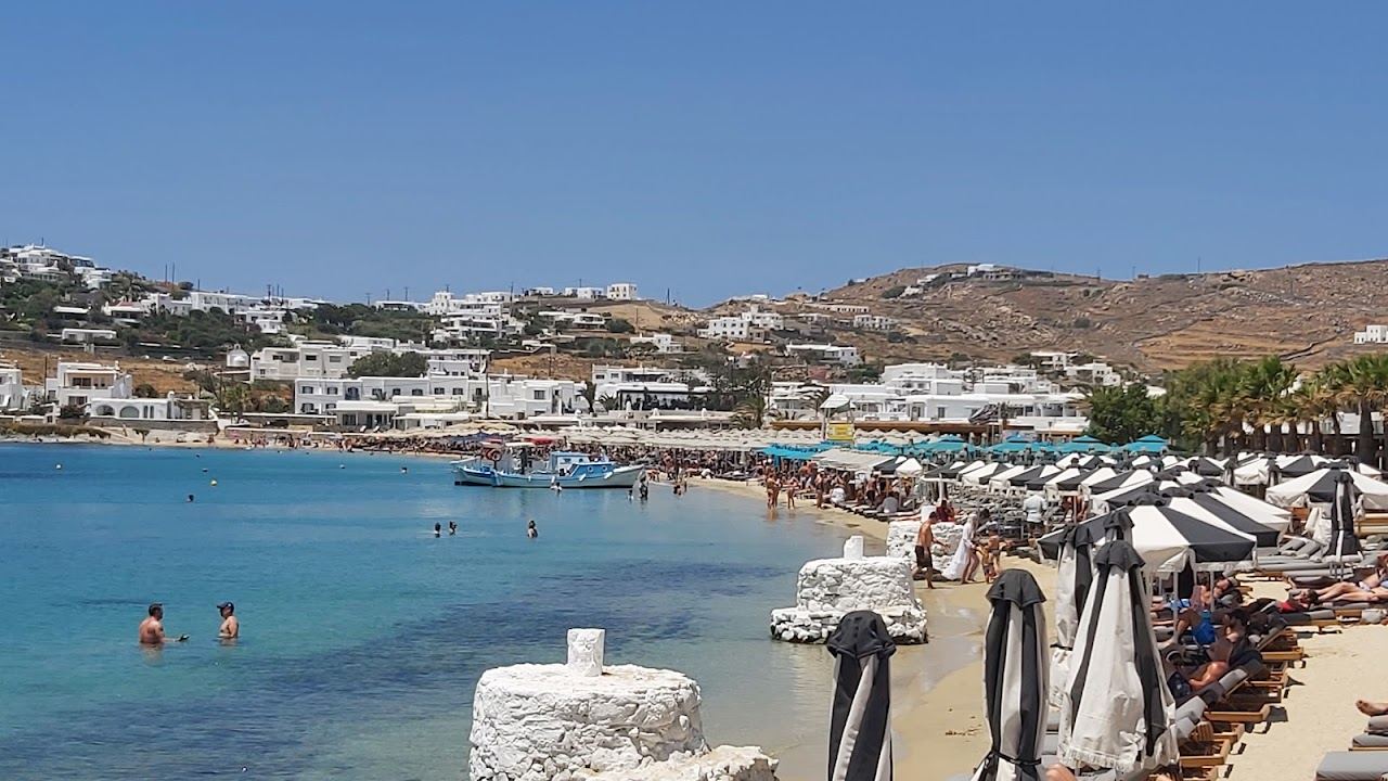 Ornos beach in Mykonos