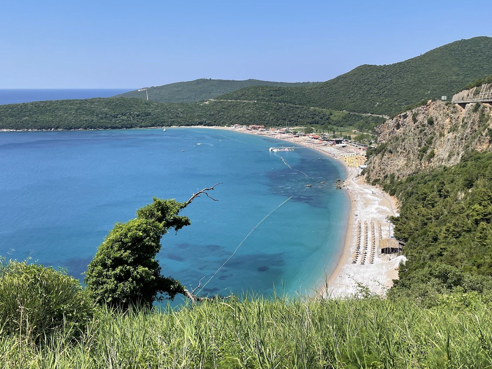 Jaz beach on the Montenegro coast
