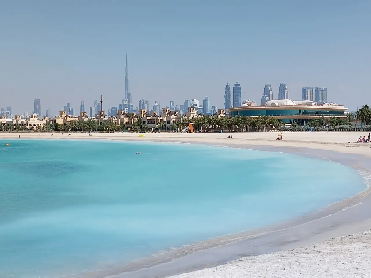 A second view of Jumeirah Open Beach in Dubai