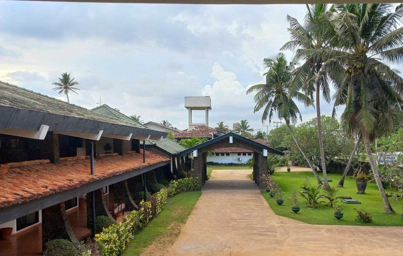 Koggala Beach long wide open resort beach on the Sri Lanka south coast