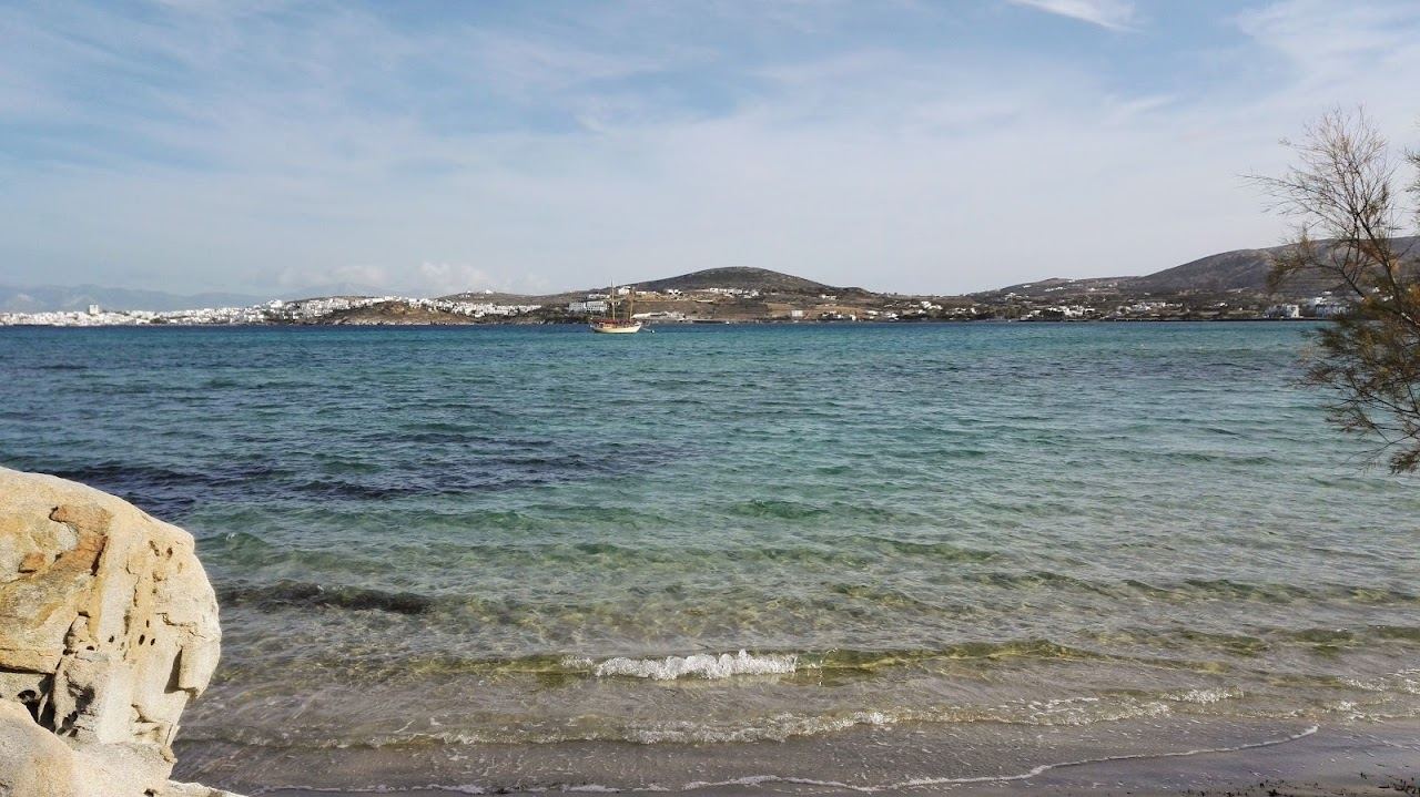 The granite coves and clear turquoise water of Kolymbithres in the sheltered bay of Naoussa on the north of Paros