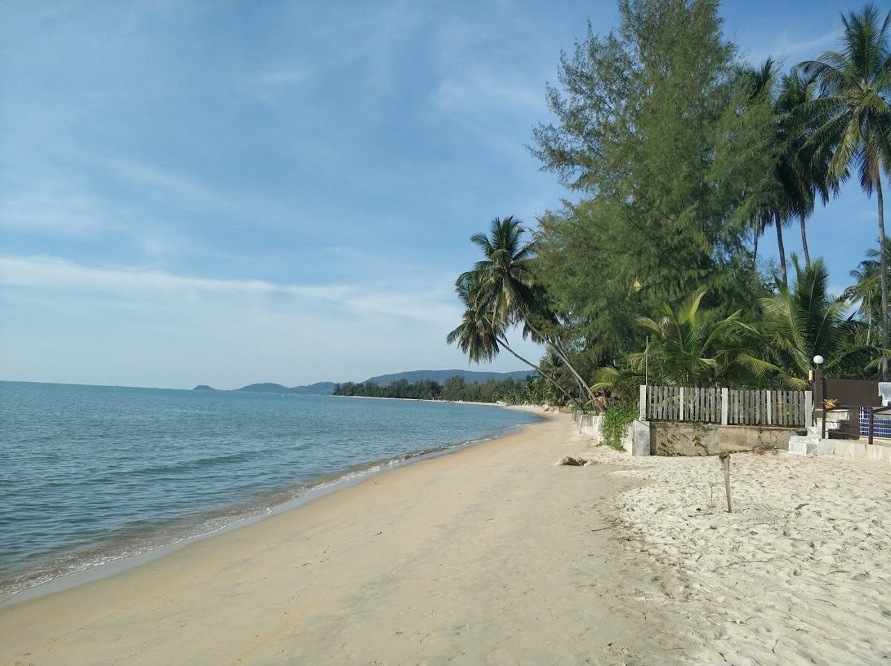 Map view of Lipa Noi Beach on the west coast of Koh Samui