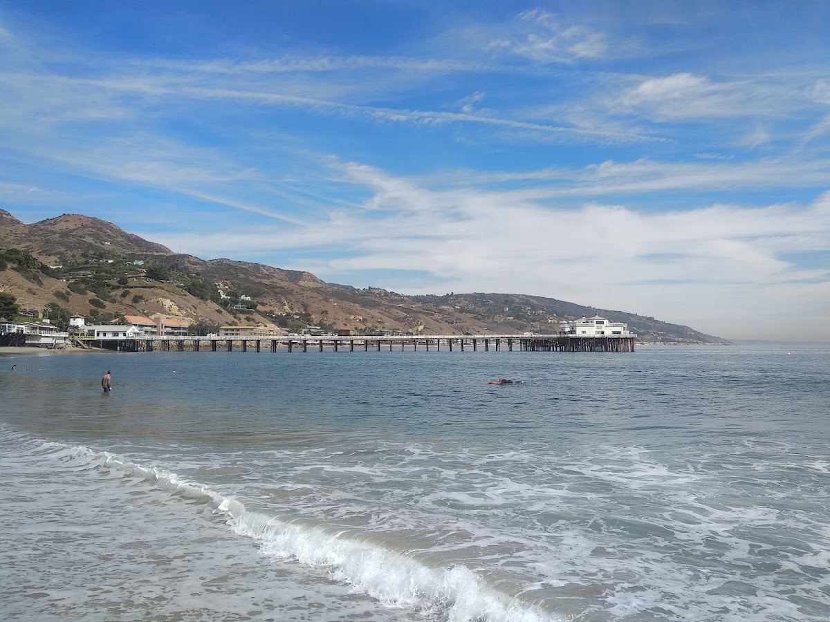 The estuary and shoreline at Malibu Lagoon State Beach