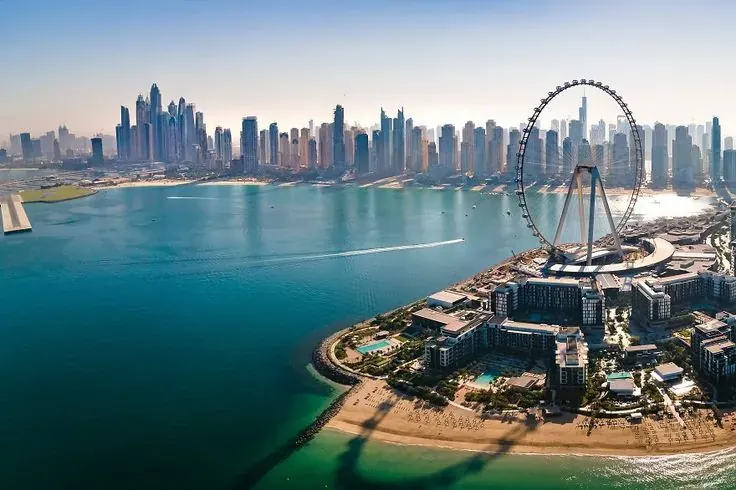 A second view of Marina Beach in Dubai