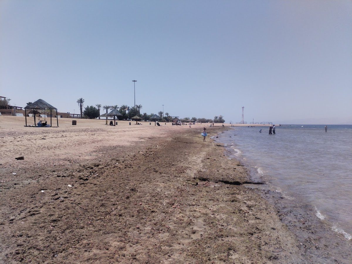 Calm Red Sea water at Aqaba in Jordan