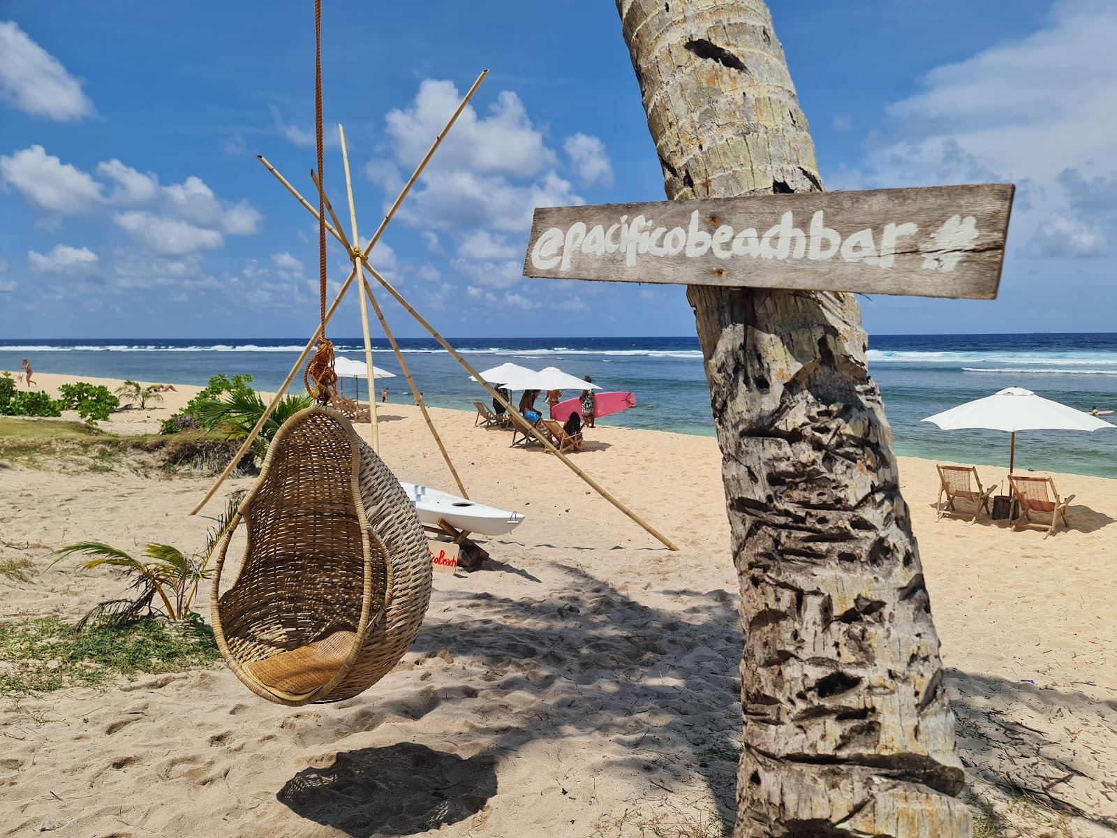 Pacifico Beach quiet surf coast on Siargao island in the southern Philippines