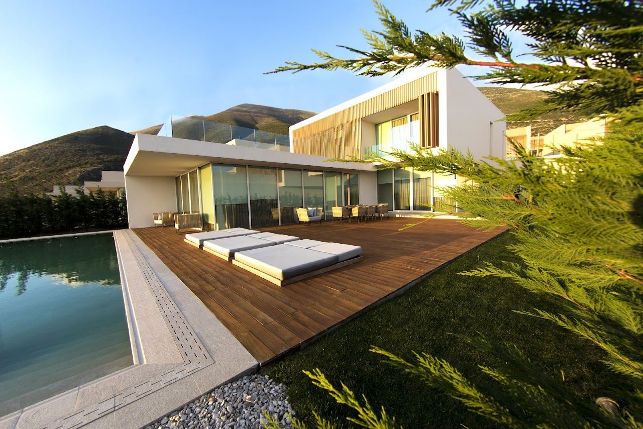 The Green Coast resort beach and Blue Flag sand at Palase on the Albanian Riviera