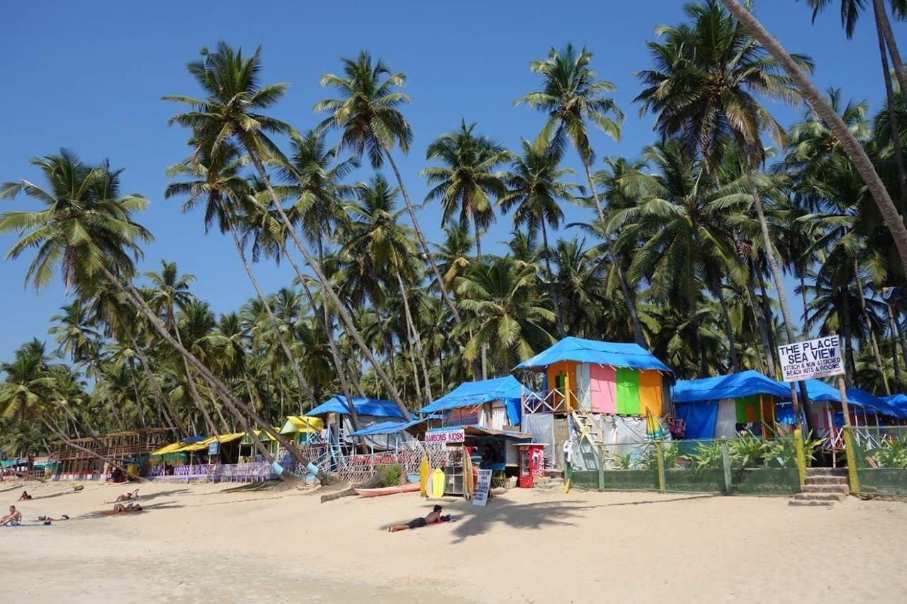 Patnem Beach mellow palm backed sand just south of Palolem in South Goa