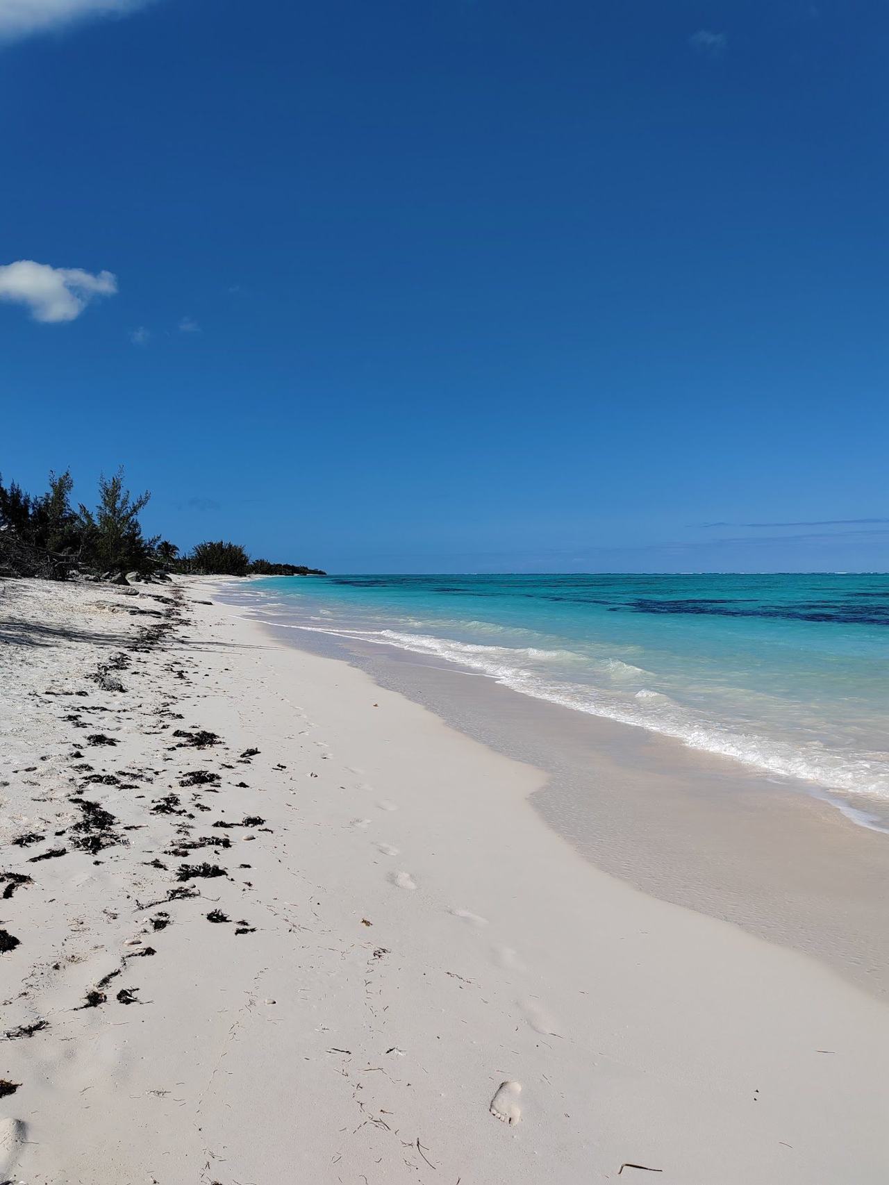 Pelican Beach long quiet strand near Whitby on neighbouring North Caicos