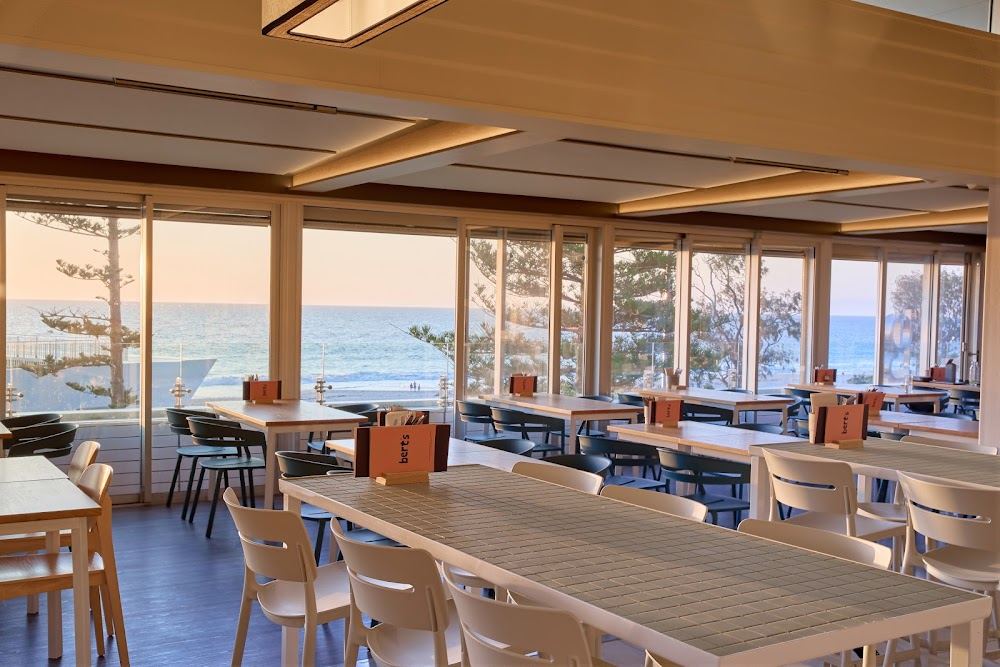 Oceanfront terrace and views at Bert at City Beach in Perth
