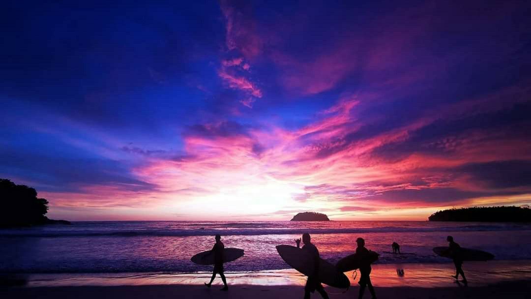 The bay and surf at Kata Beach in Phuket