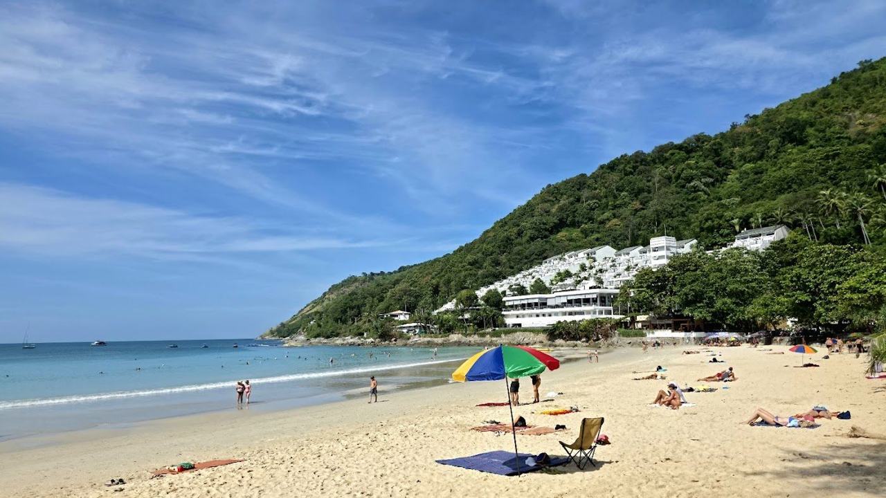 The calm bay at Nai Harn Beach in Phuket