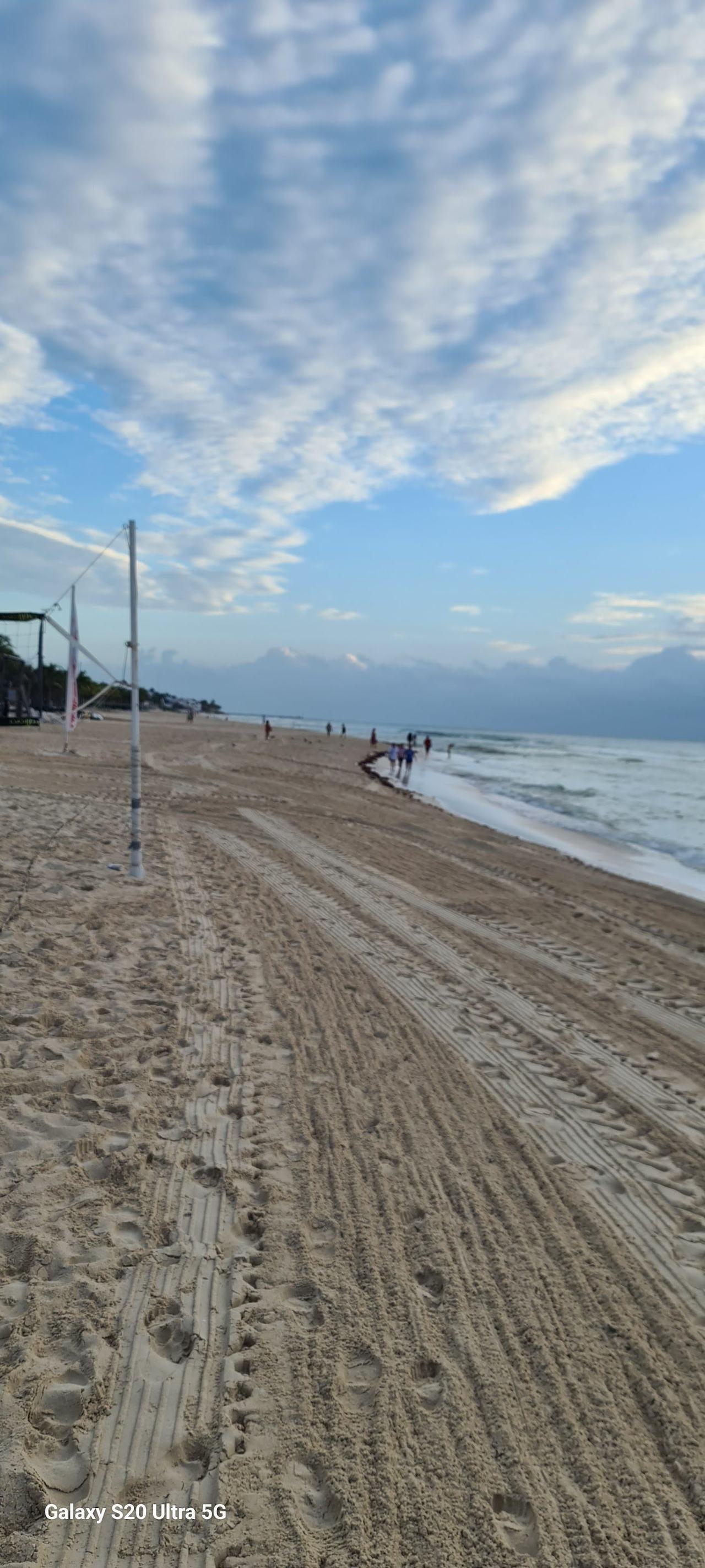 Calm clear water and soft sand along the quiet Playacar stretch of Playa del Carmen