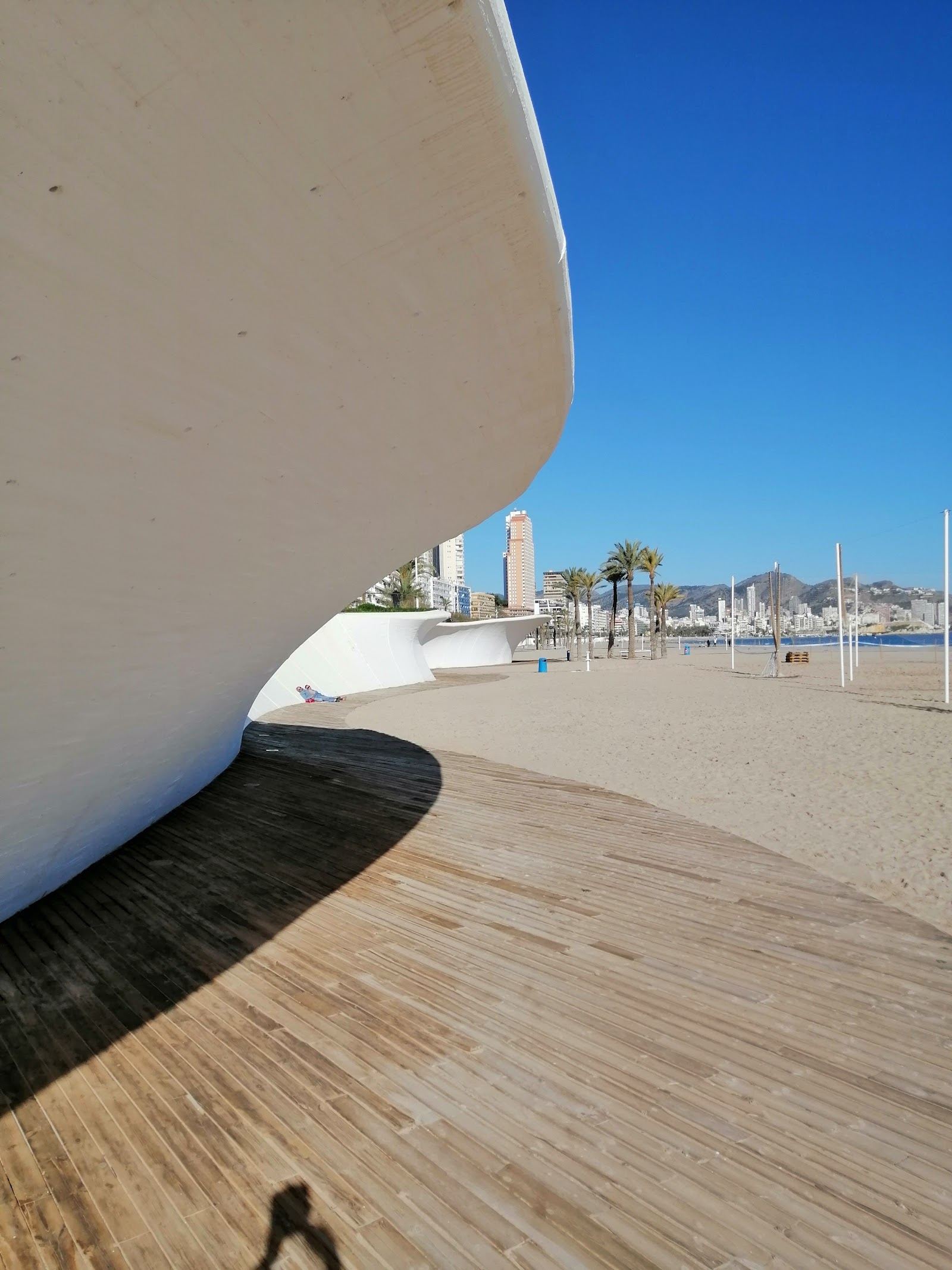 Playa de Poniente, the calmer side of Benidorm