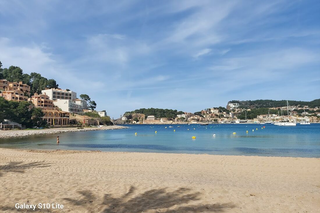 Port de Soller Beach shoreline and water, Mallorca