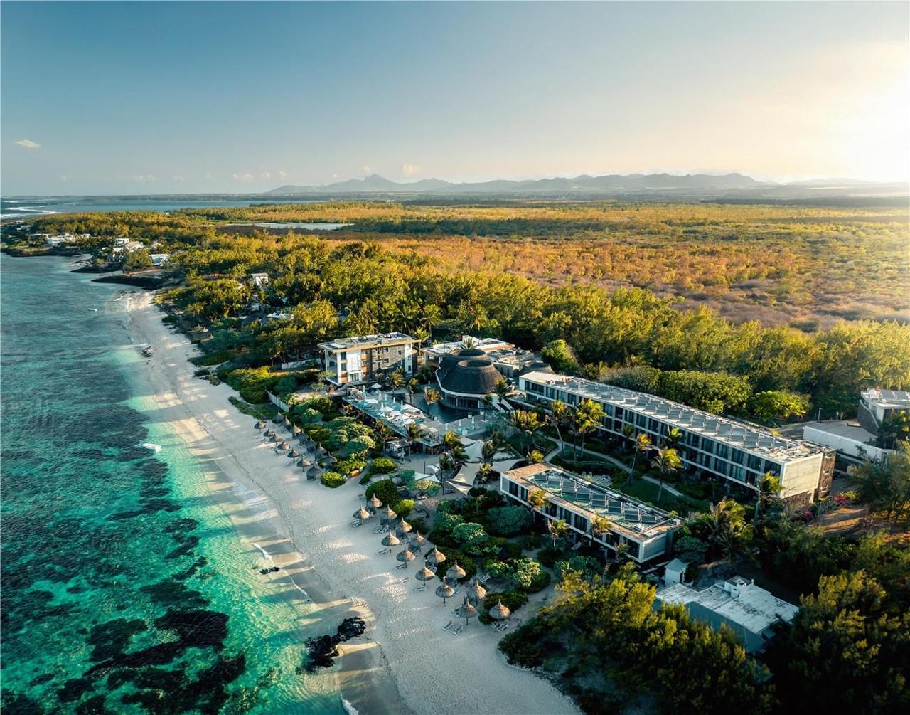 A second view of the coast at Poste Lafayette in eastern Mauritius with its rugged lagoon