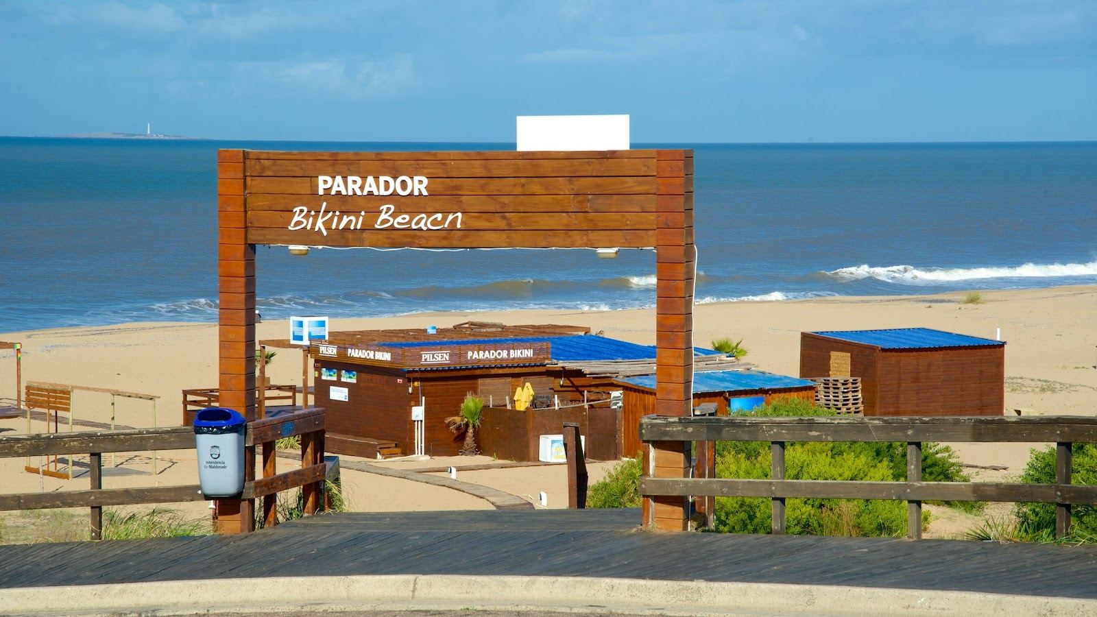 Playa Bikini near La Barra Punta del Este lively social beach with clubs along the sand
