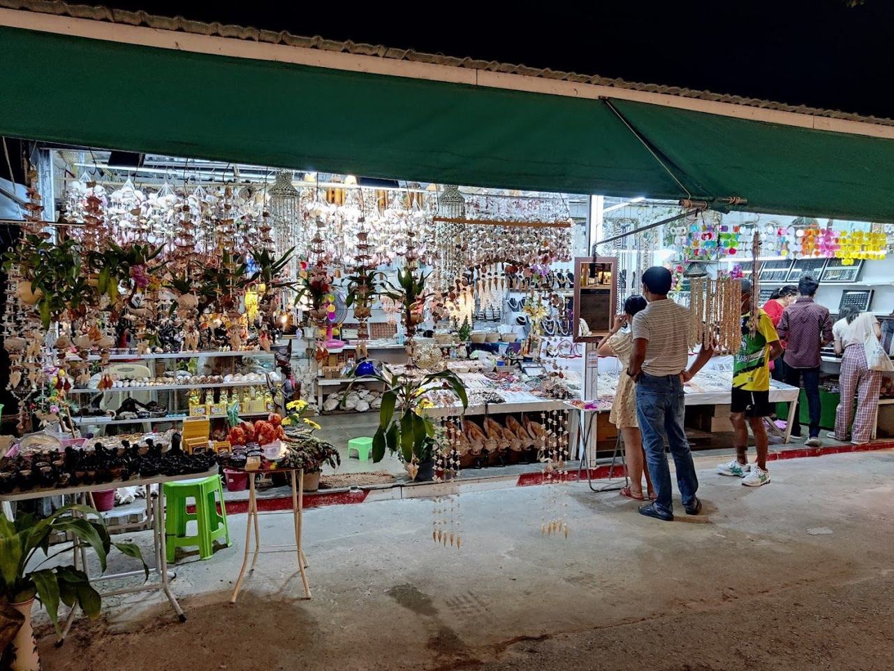 Fresh seafood and grill stalls at the market on Rawai seafront in Phuket