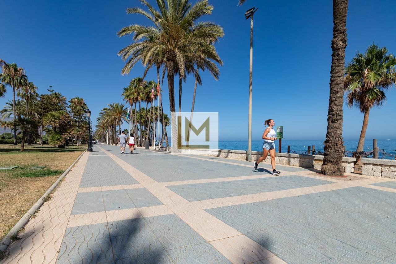 San Pedro Alcantara beach and promenade west of Marbella