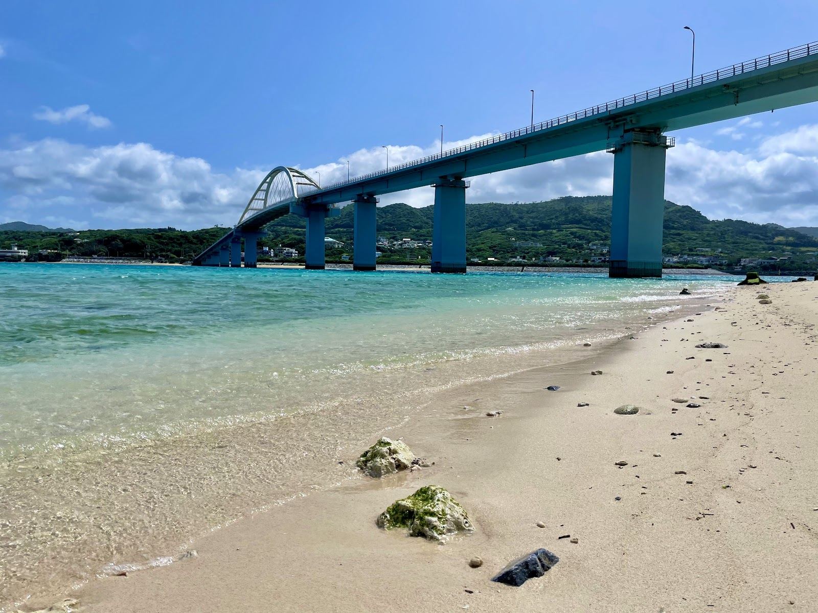 The Sesoko bridge linking Sesoko Island to the Motobu Peninsula in northern Okinawa