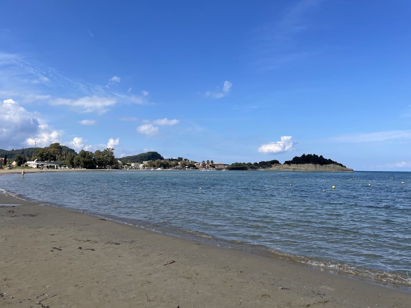 Sculpted sandstone cliffs and clear water at the Canal d'Amour in Sidari, Corfu