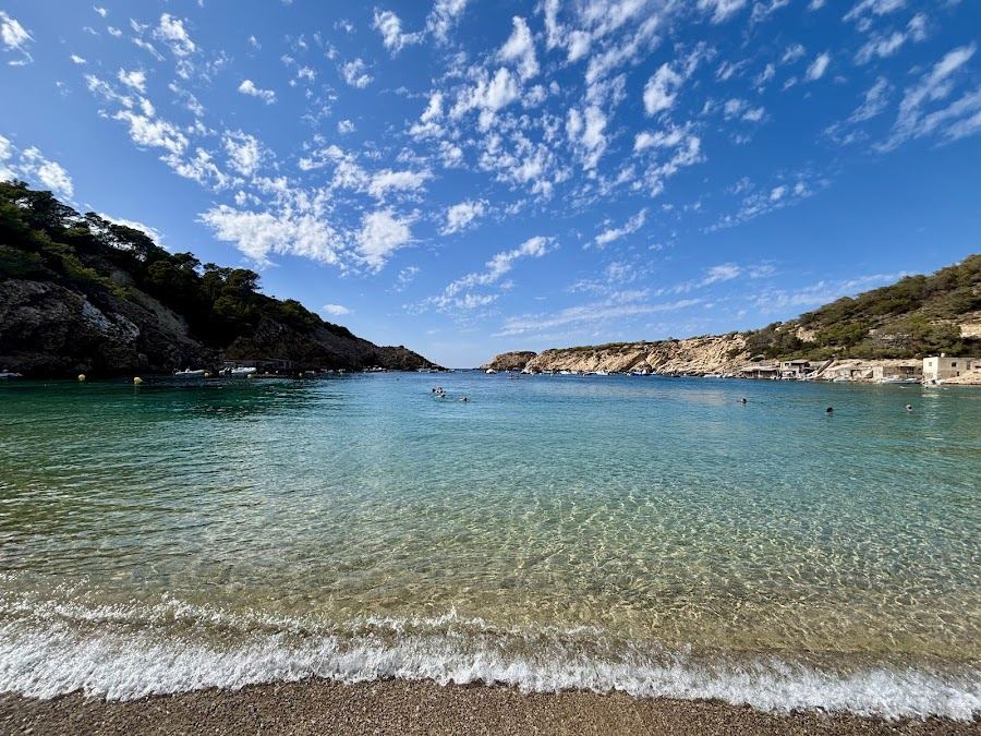 Cala Vadella in Ibiza, Balearic Islands with its clear water and sand