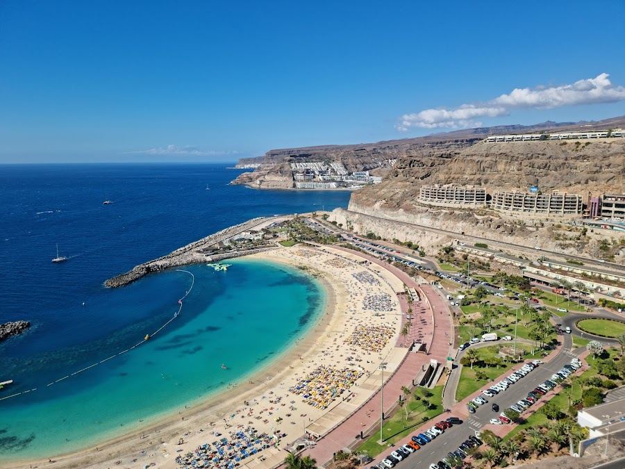 Amadores in Gran Canaria, Canary Islands with its clear water and sand