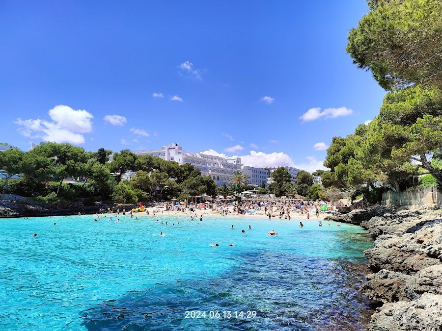 Cala d'Or in Mallorca, Balearic Islands with its clear water and sand