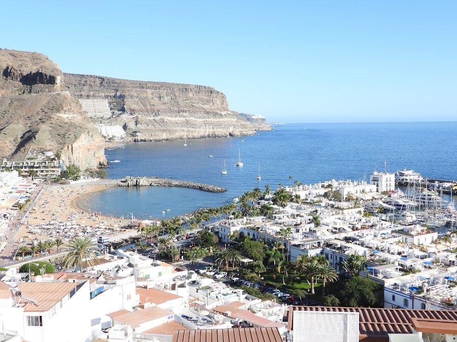 Mogan in Gran Canaria, Canary Islands with its clear water and sand