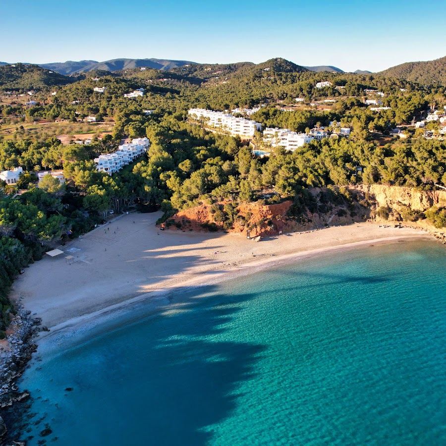 Cala Llenya in Ibiza, Balearic Islands with its clear water and sand